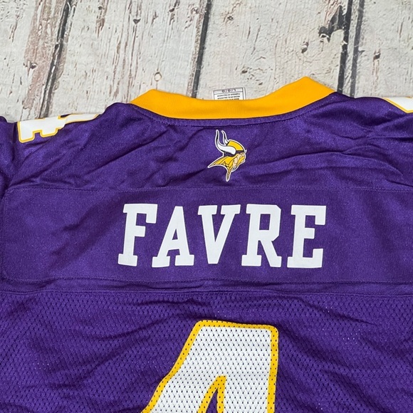 Brett Favre Minnesota Vikings Reebok NFL Football Sports Jersey - Picture 3 of 4